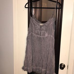 Purple/Gray Baby Doll Dress